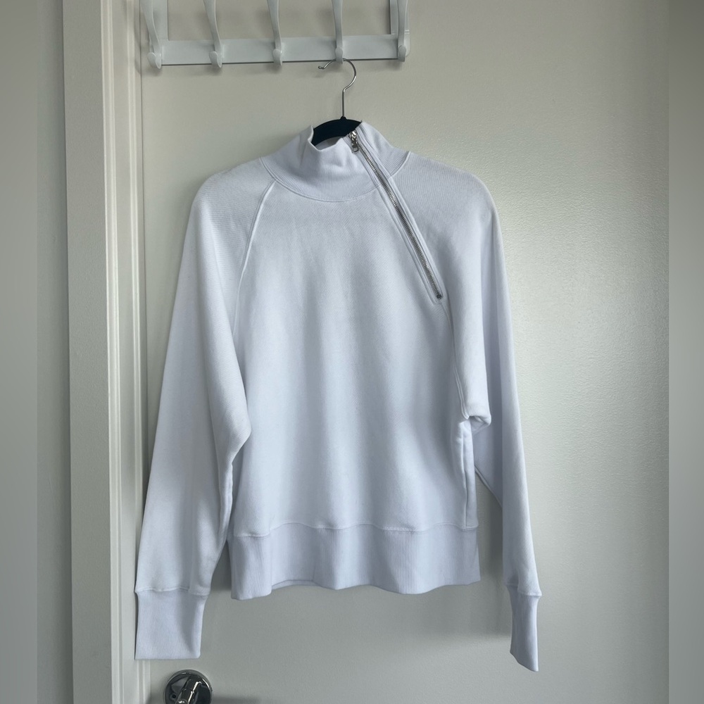 Marissa Webb So Uptight Funnel Neck Side Zipper Sweatshirt NWT